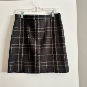 Plaid skirt.